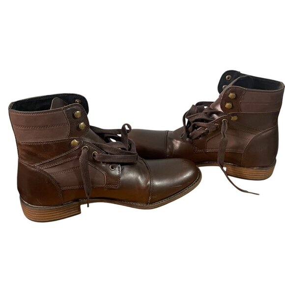 Kenneth Cole Unlisted Mens 8M Fall Leather Boots Formal Classic Business Casual - Picture 4 of 9